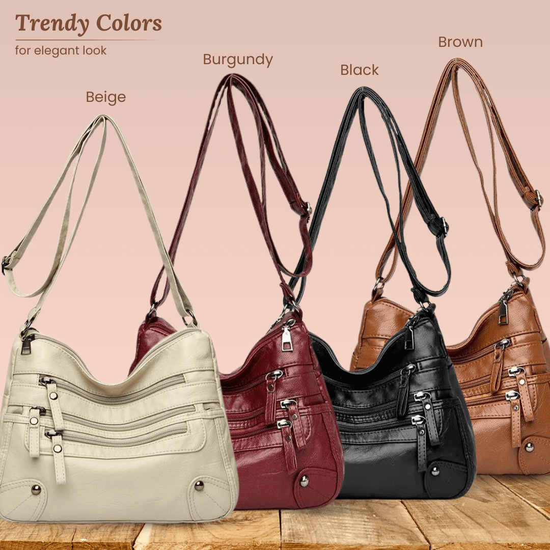 Rosalia’s Multi-Zip Carry | Shoulder Bag