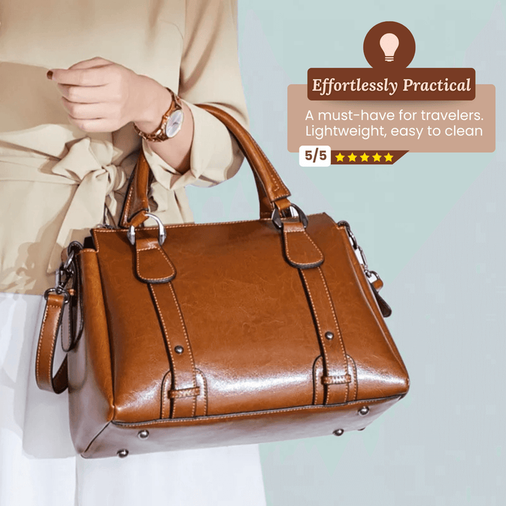 Valeria Top-Zip Satchel | Shoulder Bag