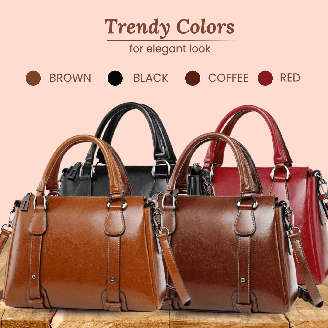 Valeria Top-Zip Satchel | Shoulder Bag