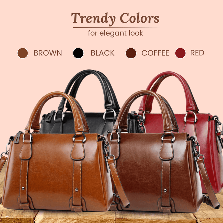 Valeria Top-Zip Satchel | Shoulder Bag