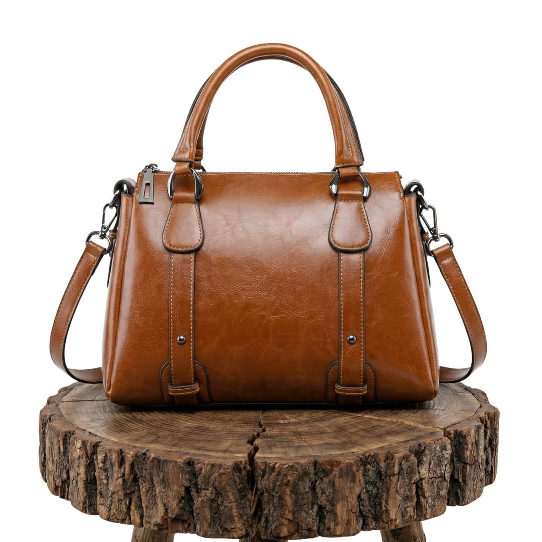 Valeria Top-Zip Satchel | Shoulder Bag